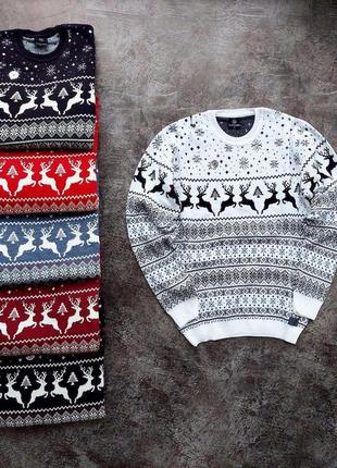 Зимовий  светр з оленями 🦌3 фото