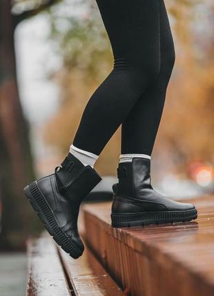 Жіночі ботинки fenty by rihanna black9 фото