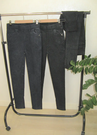 Джегінси на байці, теплі джегінси с начосом, теплі джинси,джинси на флісі, джинси з начосом  р 44-502 фото