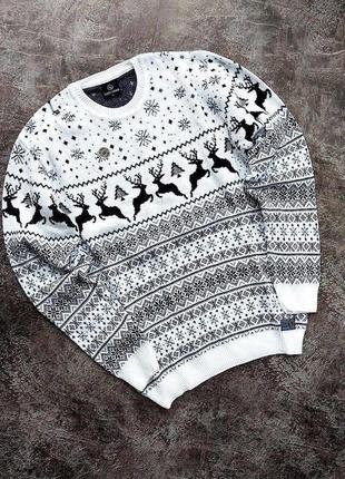 Зимовий светр з оленями 🦌8 фото
