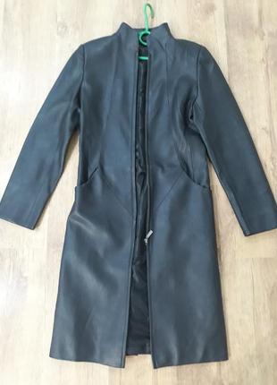 Пальто кожанное 3