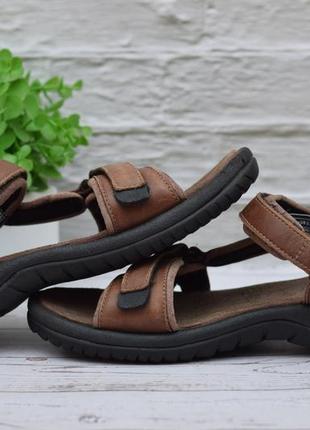 40 размер. кожаные коричневые сандалии teva. оригинал8 фото
