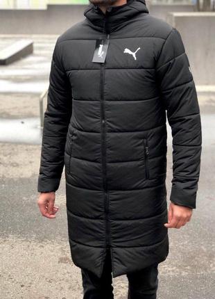 Зимова чоловіча подовжена куртка7 фото