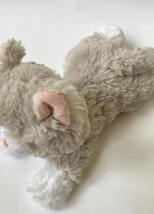 Мягкая игрушка плюшевый серый котик5 фото