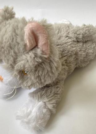 Мягкая игрушка плюшевый серый котик4 фото