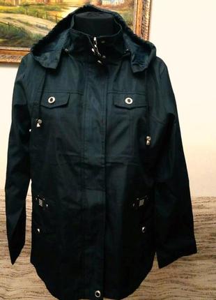 💖супер курточка темно-синя нова весна-осінь бренд andrea lee💖розмір 54.