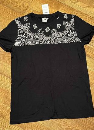 Чёрная женская футболка , p. s-m/36-38