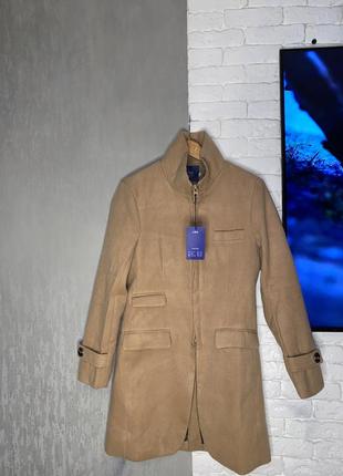 Оригінальне демісезонне пальто на змійці  колір кемел fitshop, m3 фото