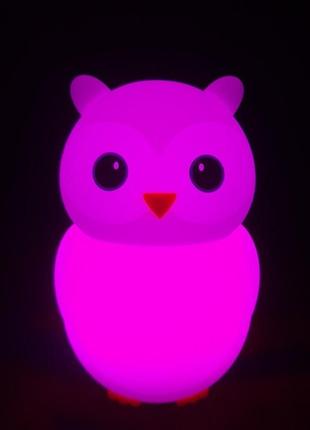 Силіконовий нічник moltis "сова".