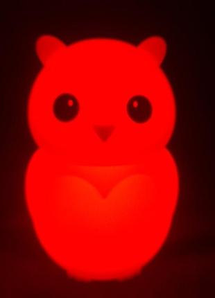 Силіконовий нічник moltis "сова".