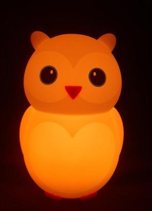 Силіконовий нічник moltis "сова".