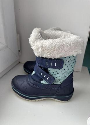 Термо ботинки зимние ботиночки зимние сапоги высокие ботинки lupilu🔥🔥1 фото