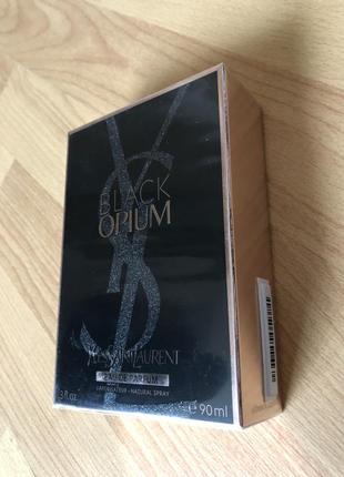 Ysl black opium 90ml yves saint laurent блэк опиум женские духи ив сен лоран жіночі парфуми1 фото