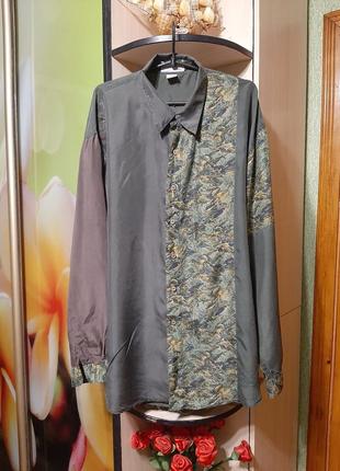 Стильна шовкова сорочка autumn mountain