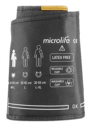 Манжета оригінал microlife 22-42см для автоматичних та напівавтоматичних тонометрів з однією трубкою сіра