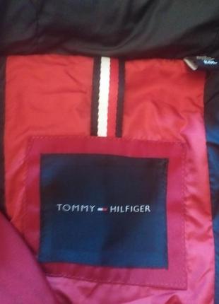 Зимова чоловіча куртка tommy hilfiger  arctic cloth quilted snorkel bomber (оригінал)7 фото