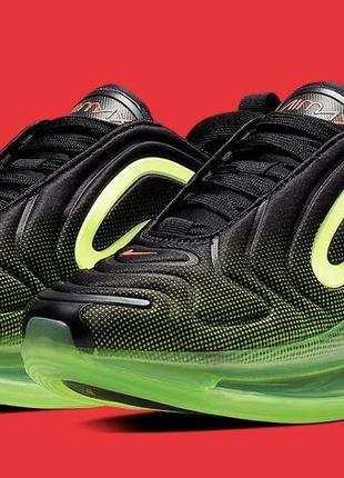 Nike air max 720 black crimson-volt shoes оригінал