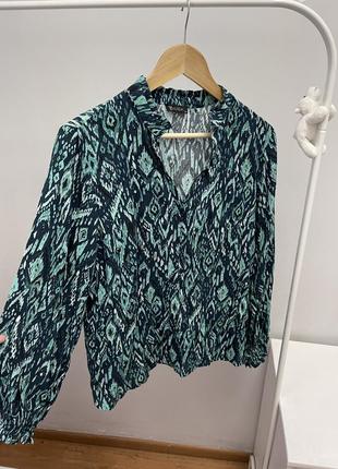 Блуза бірюзова