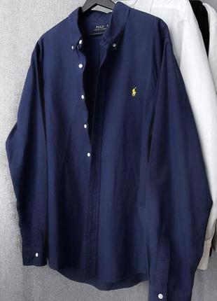 Ralph lauren (оригінал) темно-синя рубашка, поло, polo