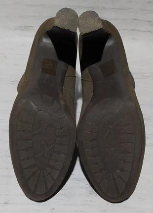 Mexx original кожаные ботинки сапоги сапожки на каблуке9 фото