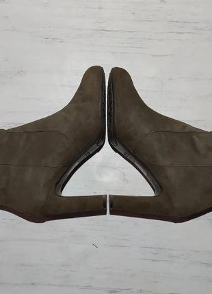 Mexx original кожаные ботинки сапоги сапожки на каблуке6 фото