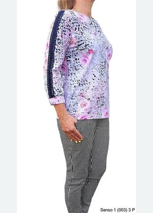 Блуза жіноча. вир-во польща. нарядна жіноча блуза. нарядная женская блузка. senso 1 (003) 3 p1 фото