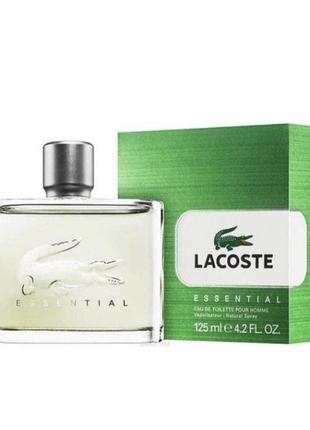 Чоловіча туалетна вода lacoste essential (лакоста ессеншіал) 125 мл4 фото