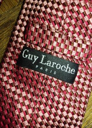 Шикарна брендова шовкова краватка guy laroche2 фото