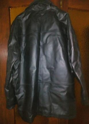 Куртка мужская кожаная демисезонная для больших мужчин2 фото