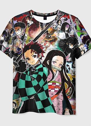 Футболка 3d с принтом «клинок рассекающий демонов»