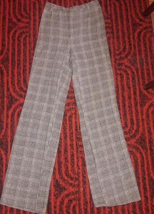 Брюки шерсть завышенные зимние трубы