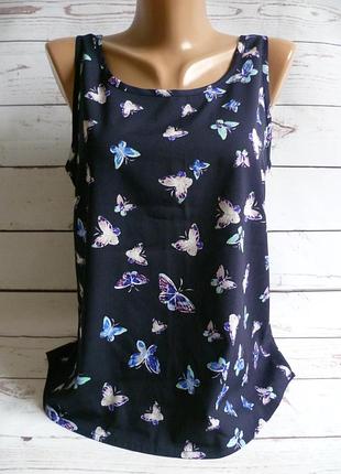 Блуза шифоновая в бабочки