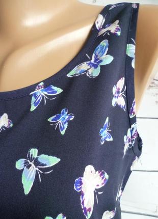 Блуза шифоновая в бабочки4 фото