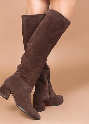 Натуральная кожа замша все размеры много расцветок сапоги2 фото