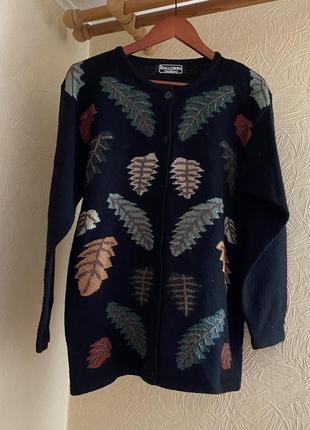 Кардиган вязаный на пуговицах, шерстяной в стиле zara