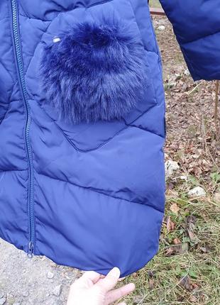 Теплое зимнее пальто куртка kiko кико кіко128 1348 фото