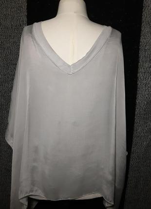 Жіноча шовкова блуза, натуральна блузка, туніка2 фото