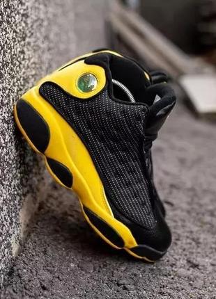 jordan 13 black yellow