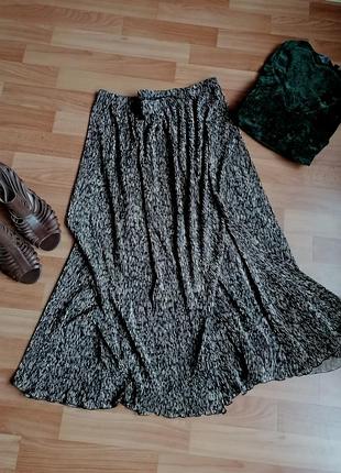 🌹бежева спідниця міді 🌹бежево - чёрная юбка миди