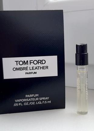 Tom ford ombré leather parfum💥оригинал миниатюра пробник mini spray 1,5 мл книжка6 фото