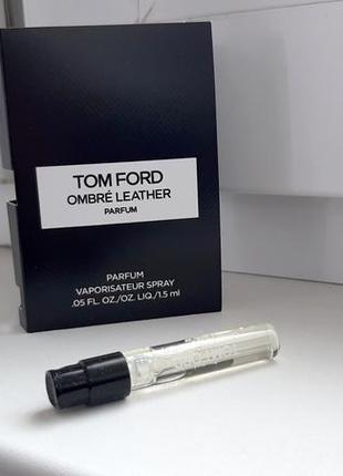 Tom ford ombré leather parfum💥оригинал миниатюра пробник mini spray 1,5 мл книжка8 фото