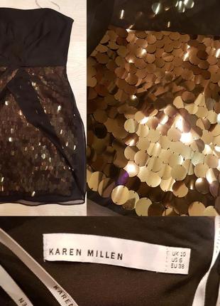 Особенное платье, шелк 10р karen millen4 фото