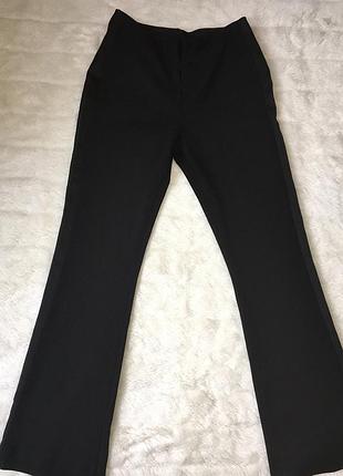 Класичні штани брюки кльош з лампасами