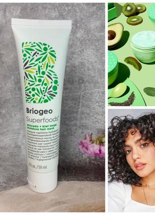 Маска для волосся briogeo be gentle, be kind avocado + kiwi mega moisture superfood hair mask1 фото