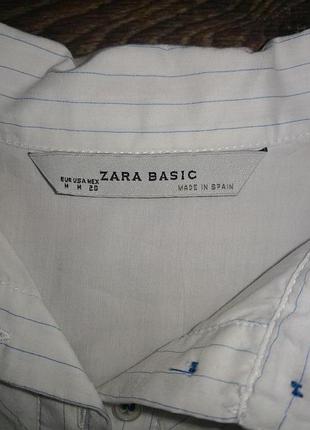 Длинная рубашка в полоску zara испания4 фото