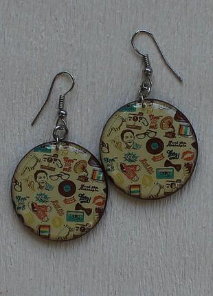 Сережки "меломан" 2