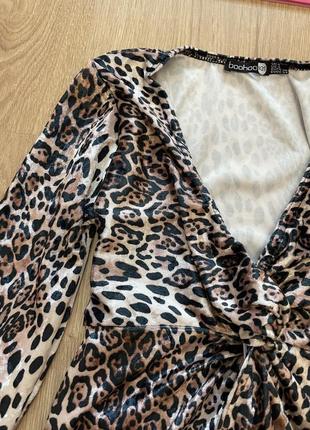 Сукня леопардова нова шикарна сукня платтячко2 фото