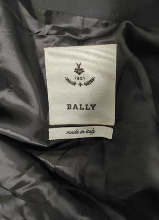 Приталенный пиджак шоколад bally шерстяной из шерсти3 фото