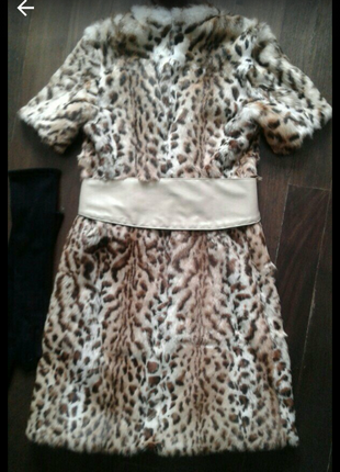 Жилетка шуба пальто леопард италия4 фото