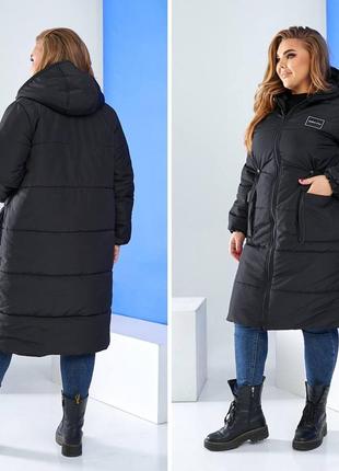 Пальто стьогане зима, 42-56р2 фото